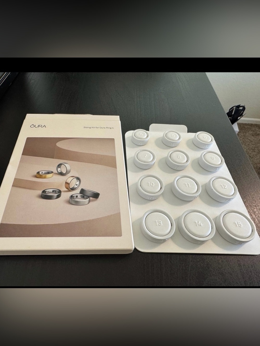 Oura 4 ring sizing kit.